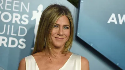 Jennifer Aniston arrives at the 26th annual Screen Actors Guild Awards at the Shrine Auditorium & Expo Hall, in Los Angeles.