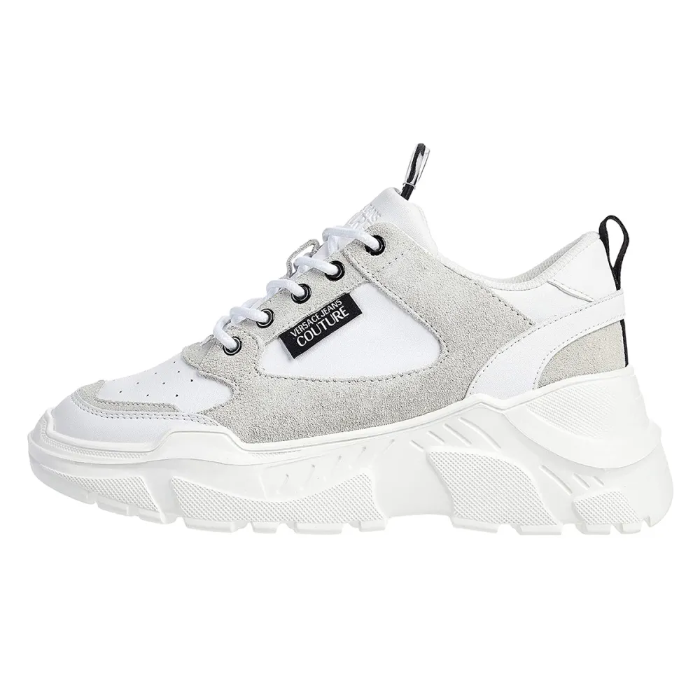 Versace Jeans Couture Suede and Leather Chunky Sole Sneaker