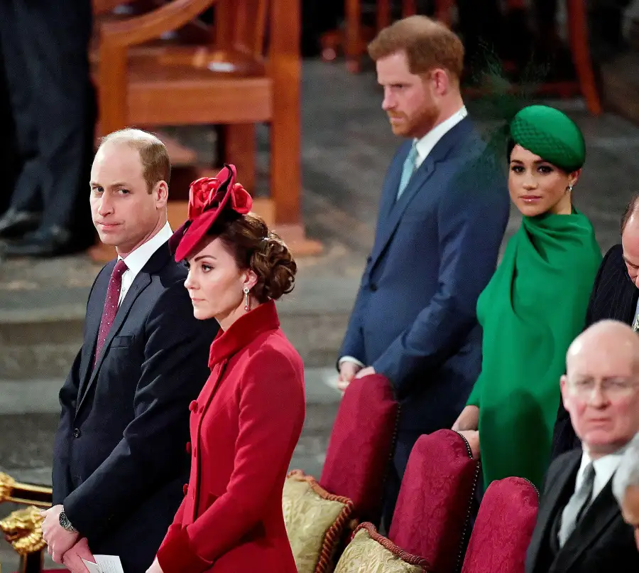 Prince William Duchess Kate Prince Harry and Meghan Markle at Commonwealth Day Service Prince Harry and Meghan Markle Relationship Timeline