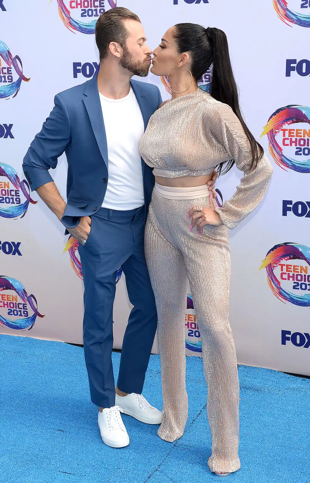 Artem Chigvintsev and Nikki Bella Teen Choice Awards Last Name
