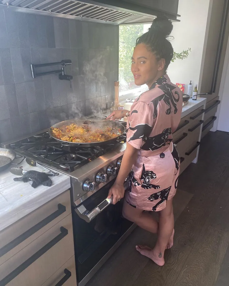 Ayesha Curry cooking
