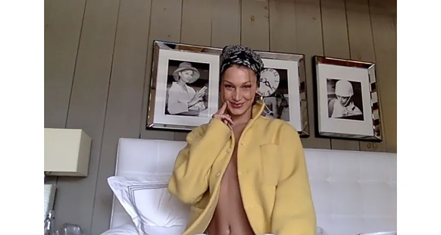 Bella Hadid Poses Topless and Fresh-Faced in a Series of Pics