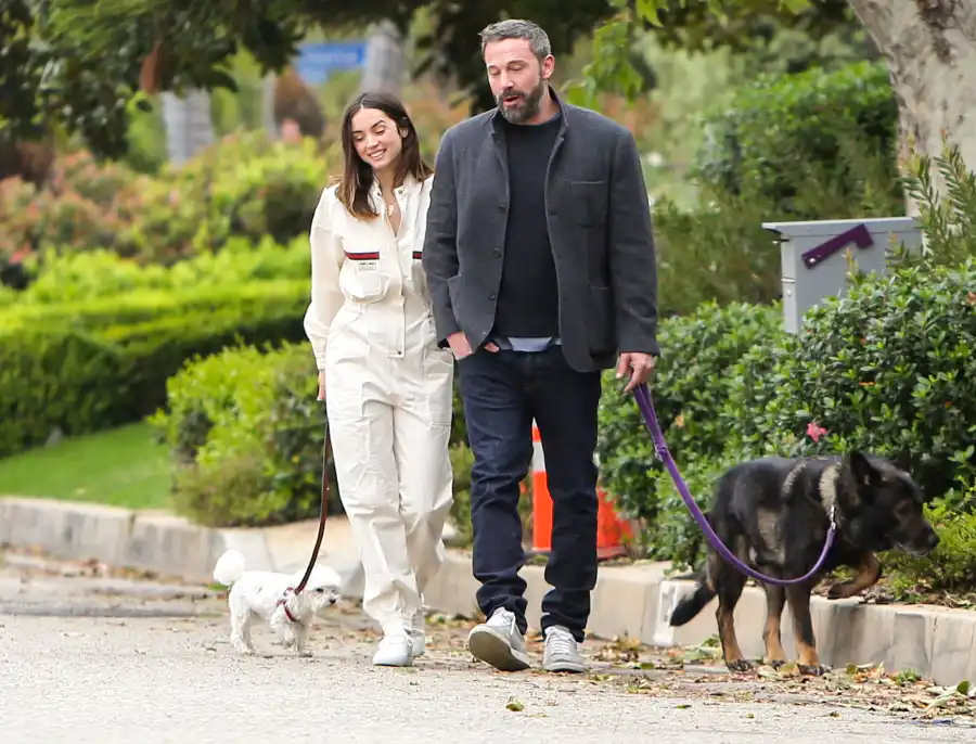 Ben Affleck and Ana de Armas Go for a Walk on Easter