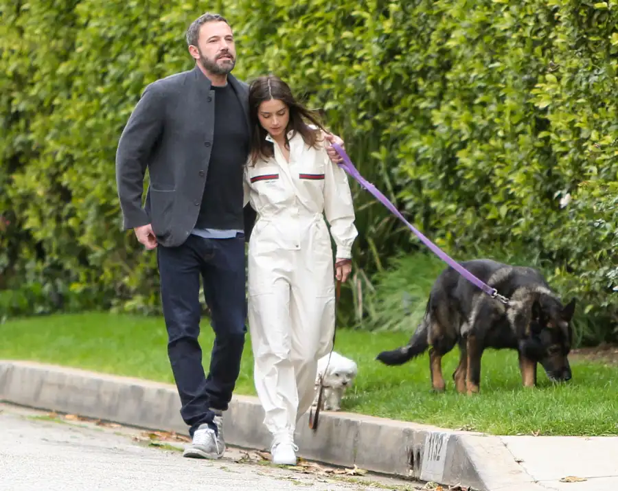 Ben Affleck and Ana de Armas Go for a Walk on Easter