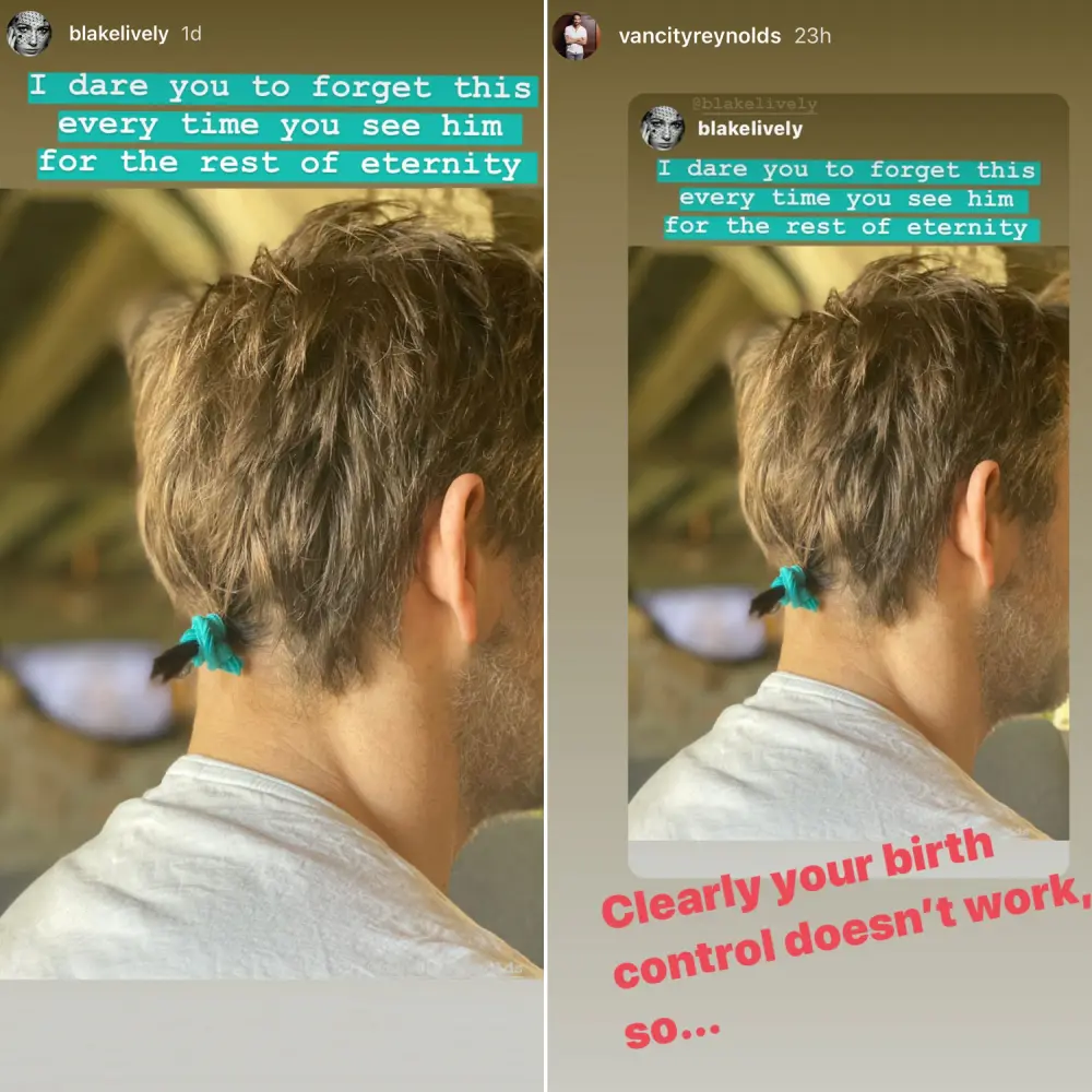 Blake Lively Makes Fun of Ryan Reynolds' Quarantine Ponytail