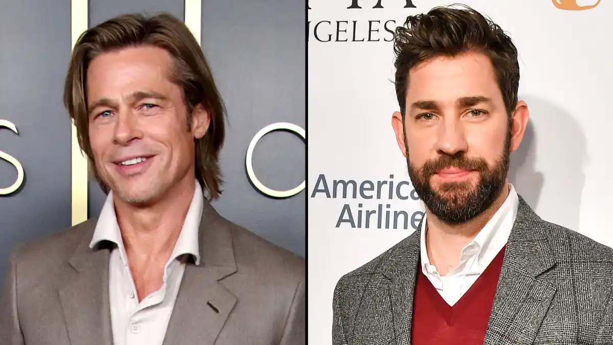Brad Pitt Gives Weather Report John Krasinski Some Good News