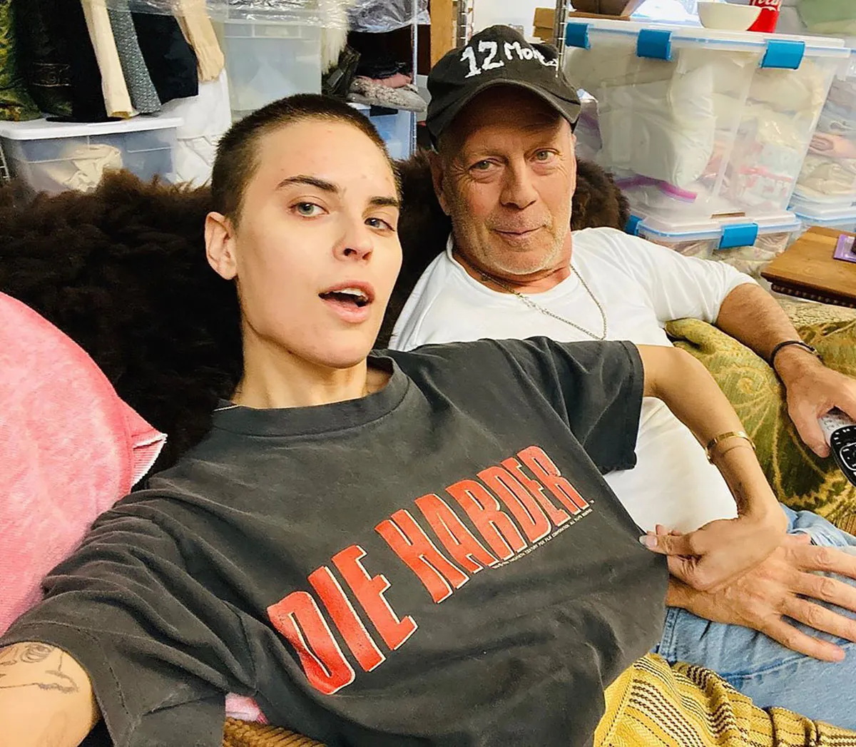 Bruce Willis and Daughter Tallulah Take a Selfie While Quarantined With Demi Moore