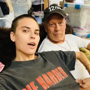 Bruce Willis and Daughter Tallulah Take a Selfie While Quarantined With Demi Moore