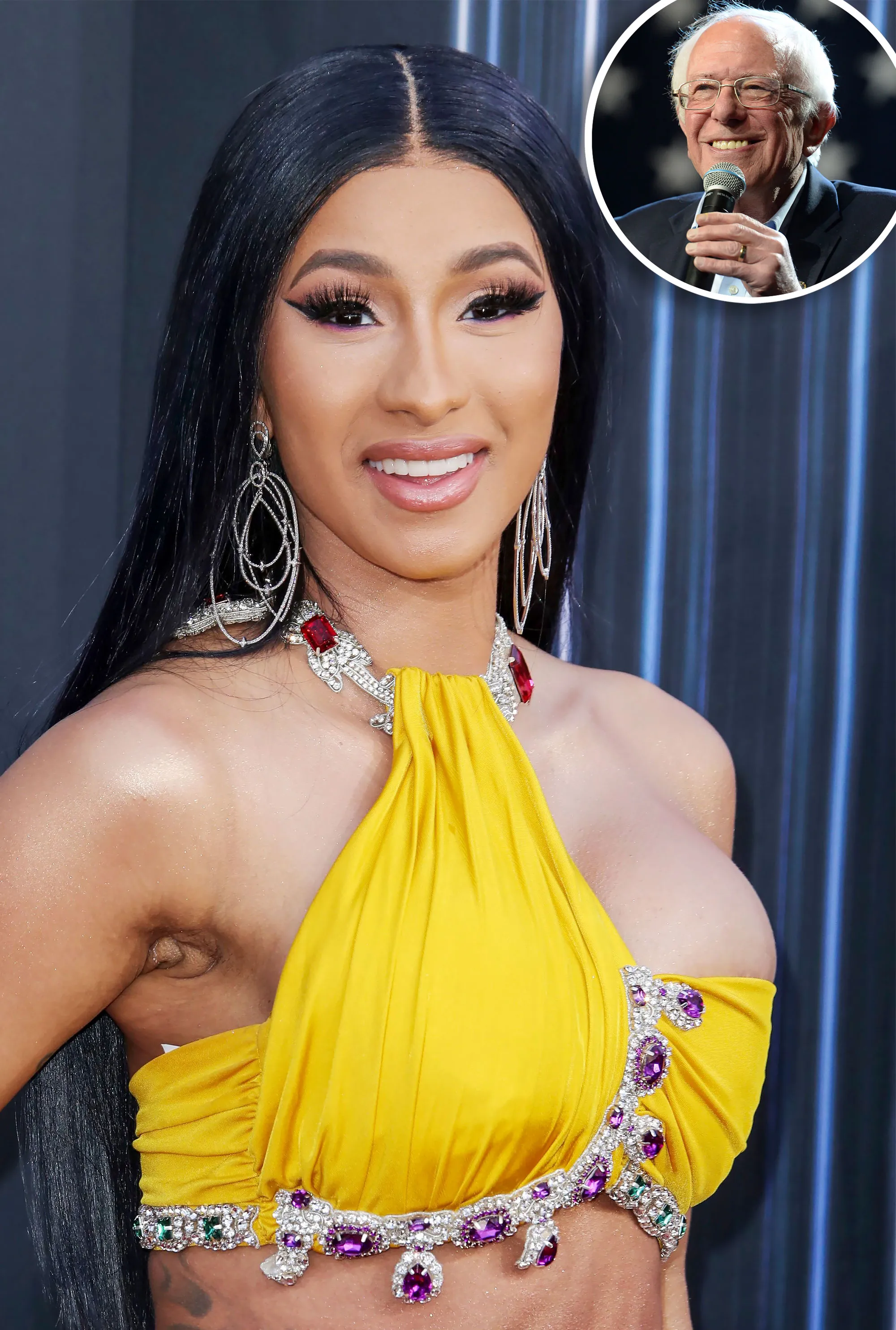 Cardi B Told Senator Bernie Sanders His Nails Look 'Very Quarantine'