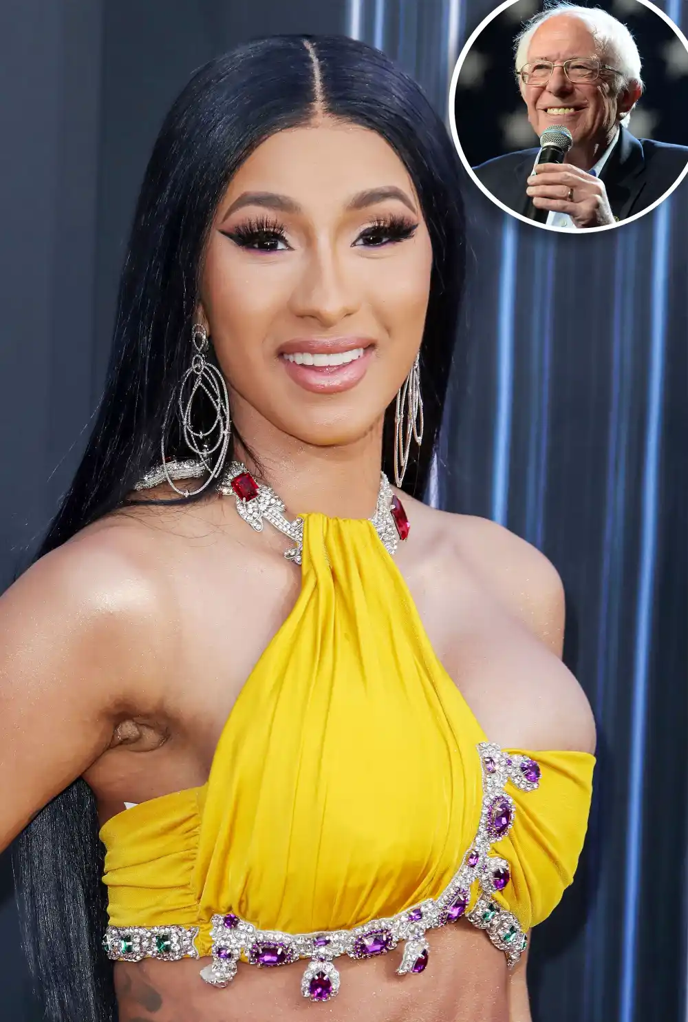 Cardi B Told Senator Bernie Sanders His Nails Look 'Very Quarantine'