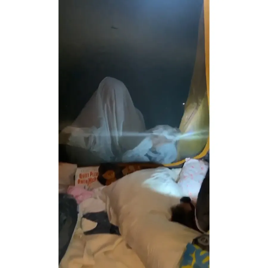 Chrissy Teigen Takes Daughter Luna Backyard Camping During Quarantine