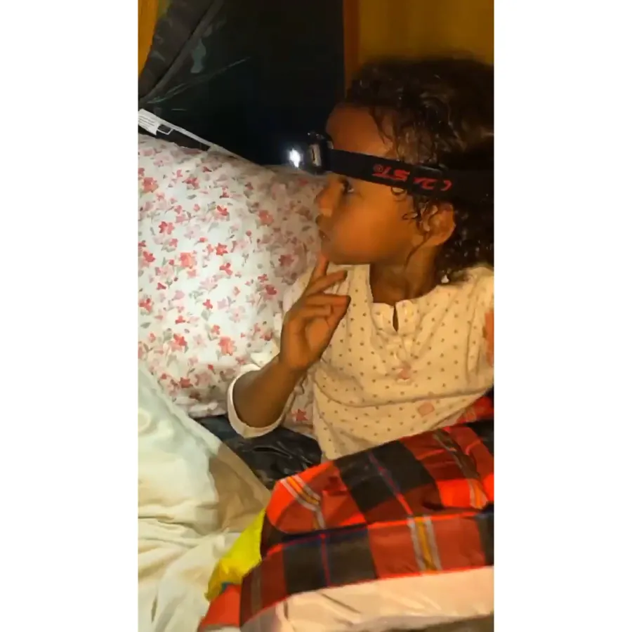 Chrissy Teigen Takes Daughter Luna Backyard Camping During Quarantine