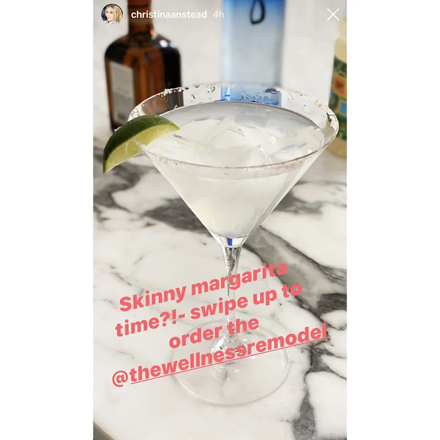 Christina Anstead Stars Making Quarantine Cocktails