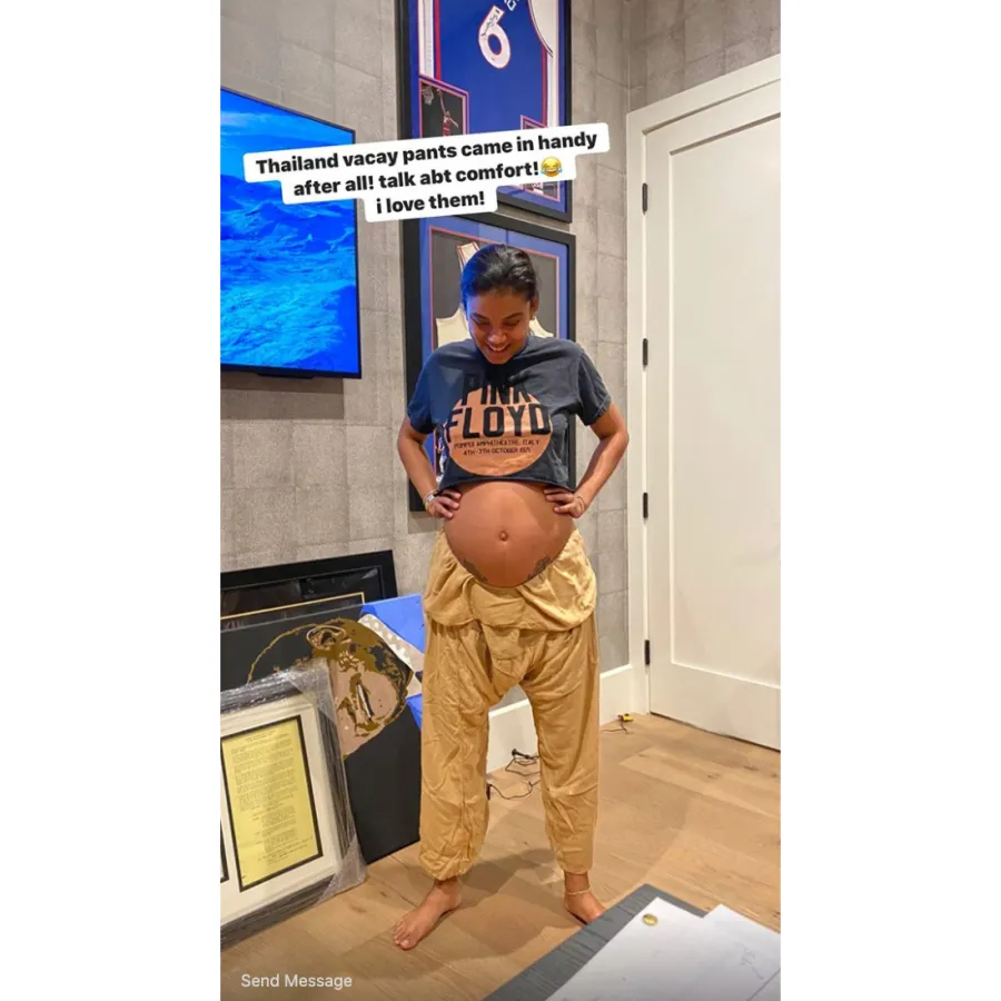 Eniko Hart baby bump