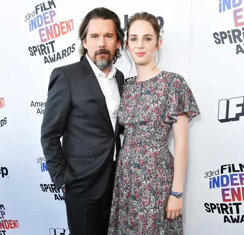 Ethan Hawke and Maya Thurman Hawke