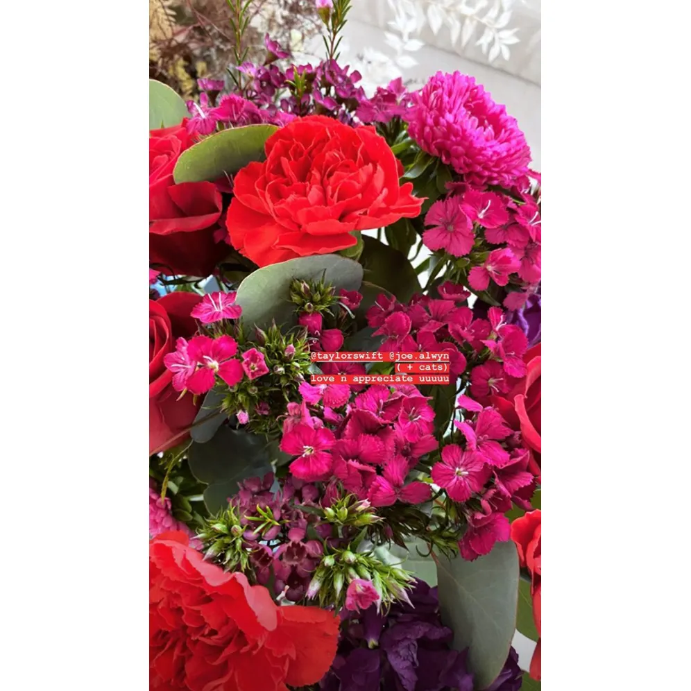 Gigi Hadid Shares Photo of Birthday Flowers From Taylor Swift and Joe Alwyn