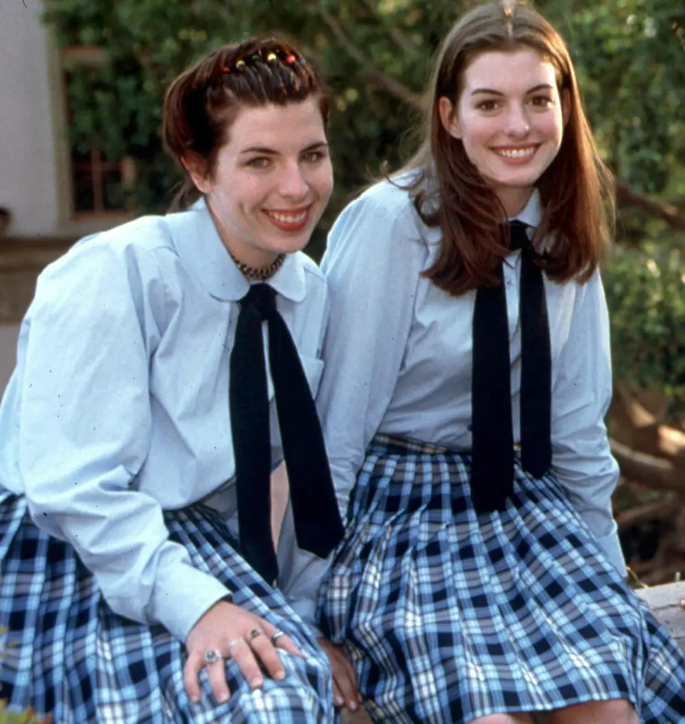 Heather Matarazzo and Anne Hathaway Princess Diaries