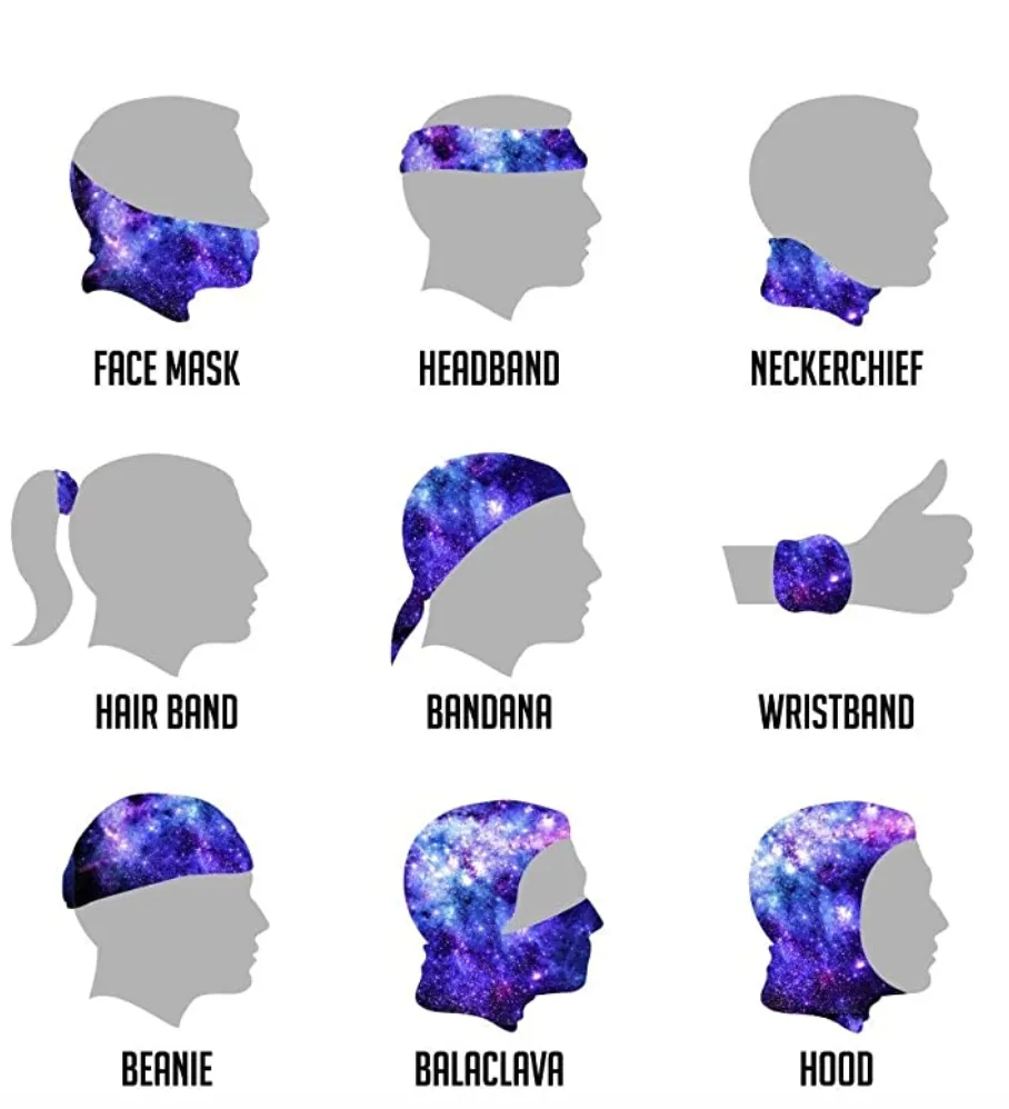 INTO THE AM Galaxy Face Mask Bandana