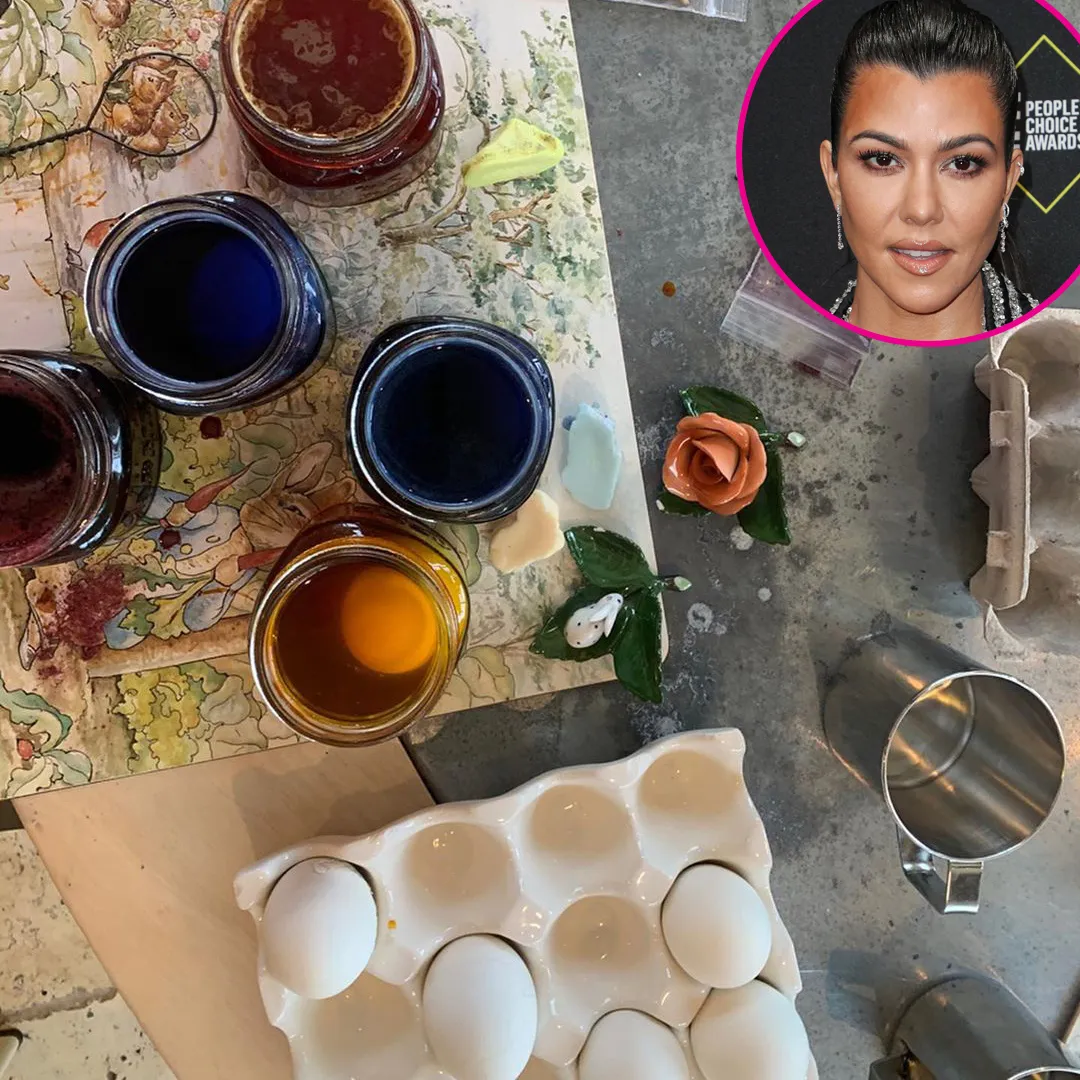 Inside Kourtney Kardashian Quarantined Easter p