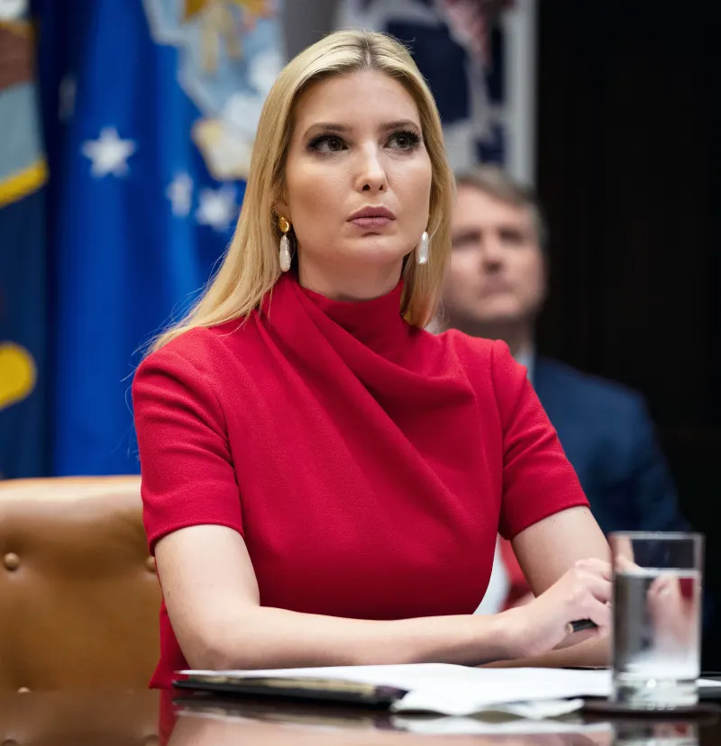 Ivanka Trump Red Dress April 7, 2020