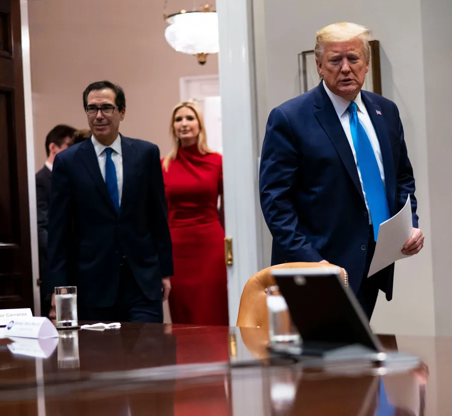 Ivanka Trump Red Dress April 7, 2020