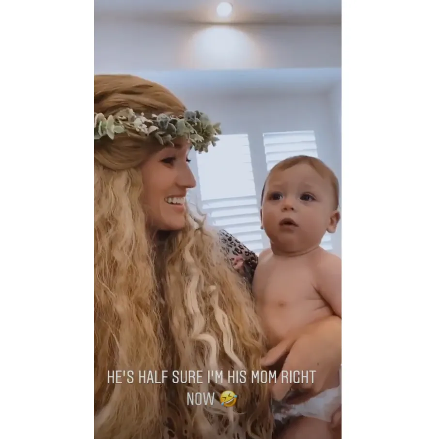 Jade Roper and Tanner Tolbert Dress Up With Kids in Tiger King costumes