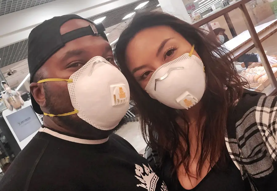 Jeannie Mai Typical Day in Quarantine During the Coronavirus Outbreak Jay and I Head to Grocery Store for a Family Dinner
