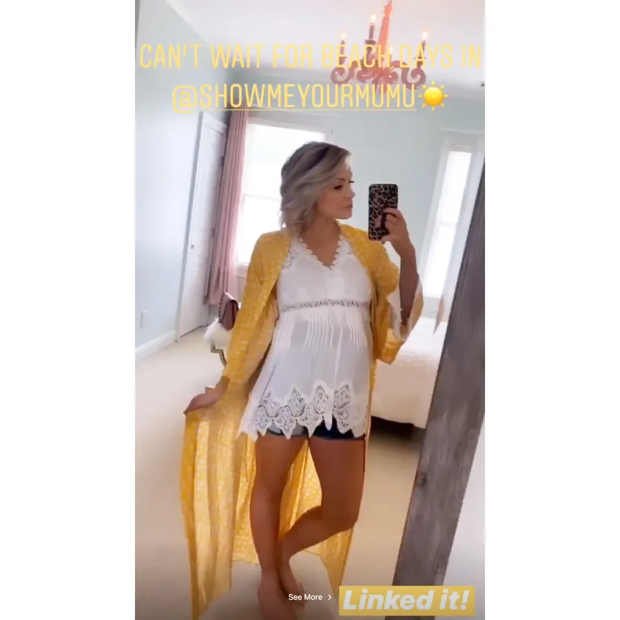 Jenna Cooper Baby Bump Looking Ahead to Beach Days