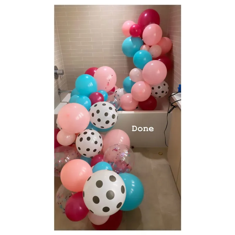 Jenna Jameson Balloon Arch Quarantine Birthdays