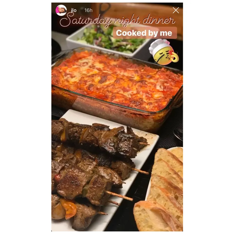 Jennifer Lopez Dinner Staying Busy in the Kitchen Amid Coronavirus