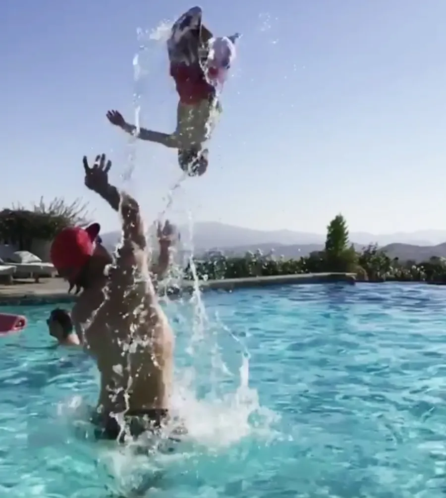 Jessica Simpson Husband Eric Johnson Throws Ace 2018