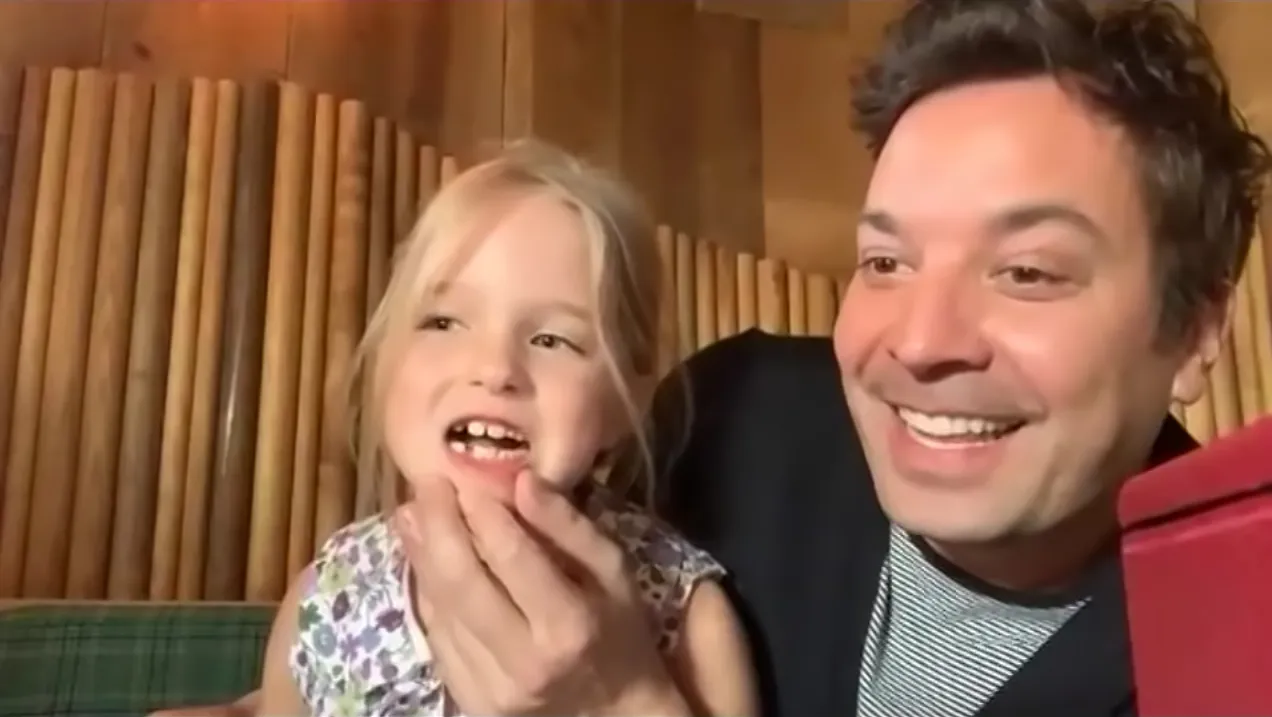 Jimmy Fallon’s Daughter Winnie Crashes His Show to Debut Missing Tooth