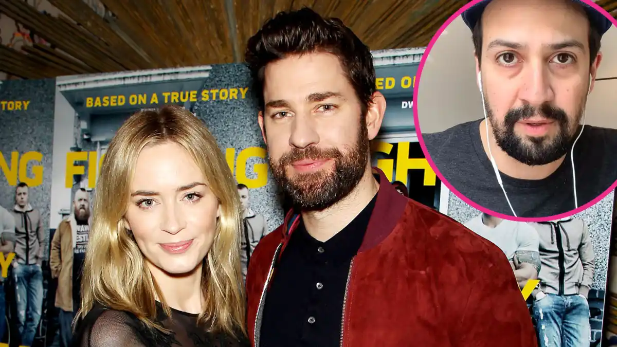 John Krasinski Emily Blunt Surprise Hamilton Fan With Cast Performance
