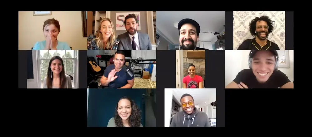 John Krasinski Emily Blunt Surprise Hamilton Fan With Cast Performance