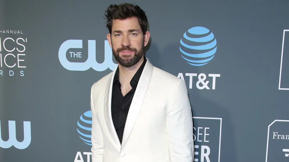 John Krasinski Offers to DJ Virtual Prom White Jacket