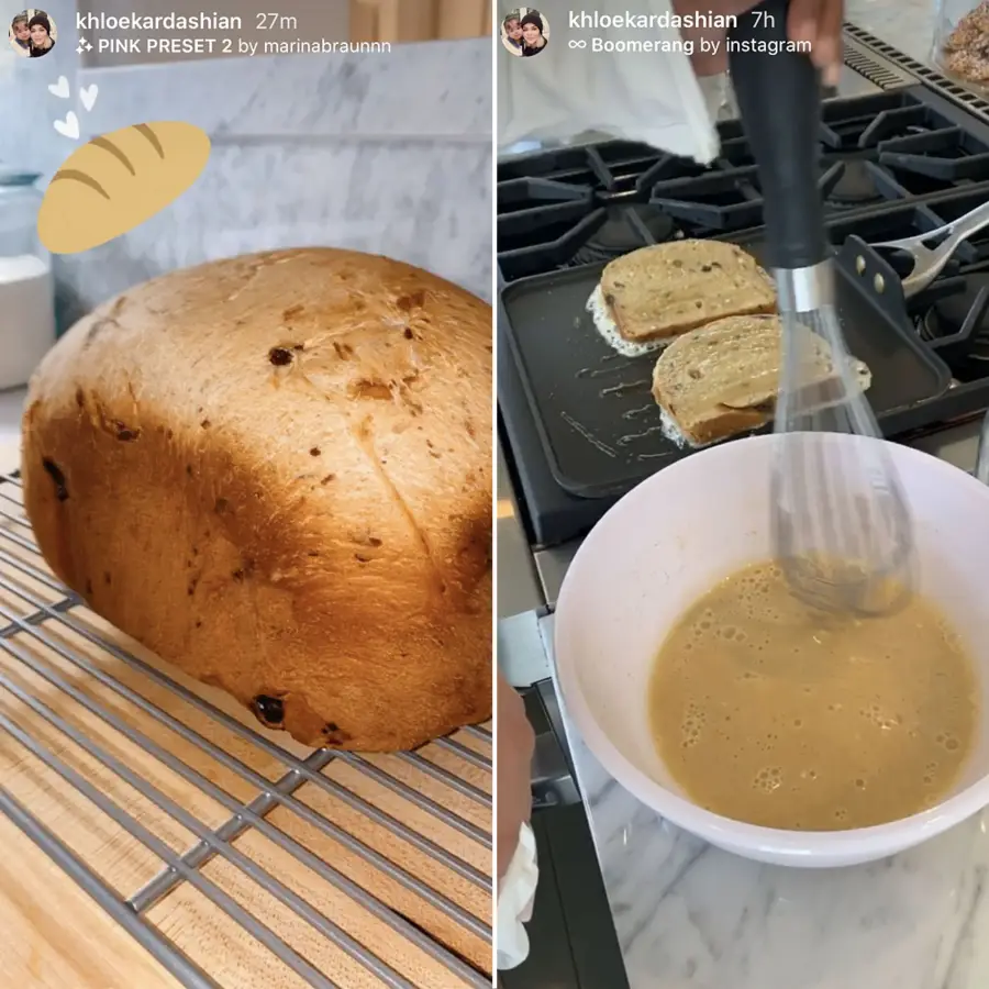 Khloe-Kardashian-Throws-Together-French-Toast-in-Quarantine