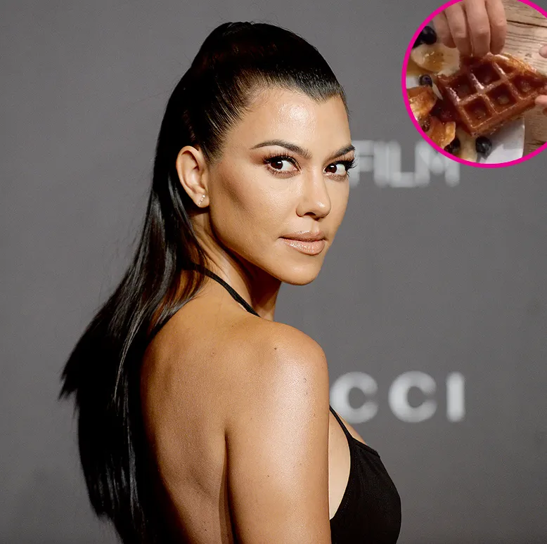Kourtney Kardashian waffles