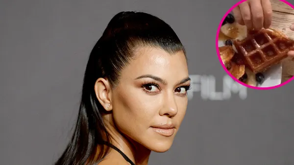 Kourtney Kardashian waffles