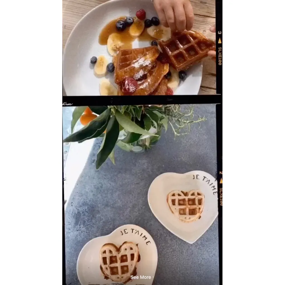 Kourtney Kardashian waffles