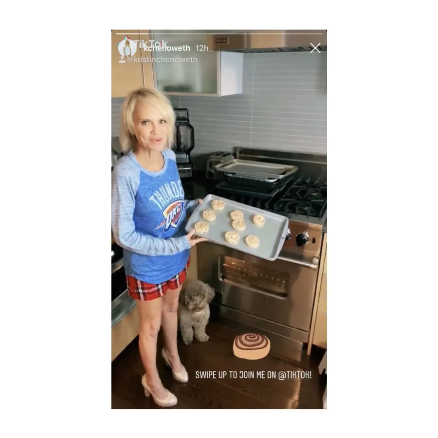 Kristin Chenoweth Celebs Cooking in Quarantine