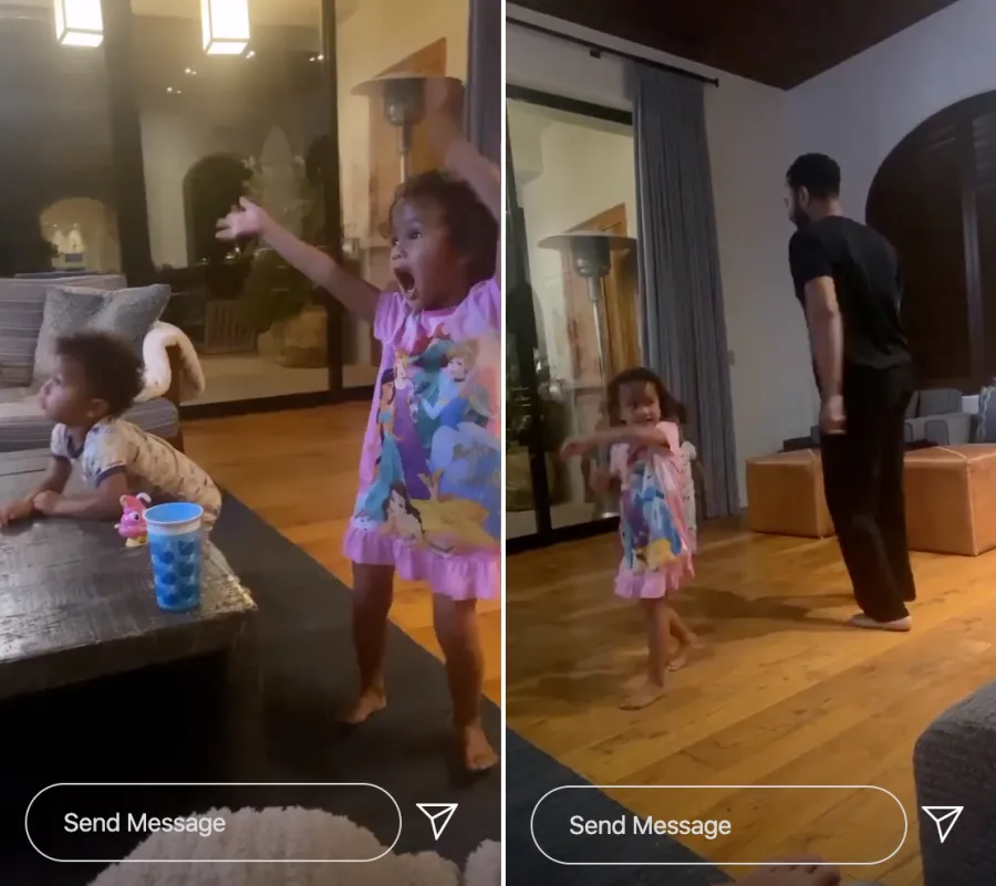 Luna princess dress dancing with John Legend