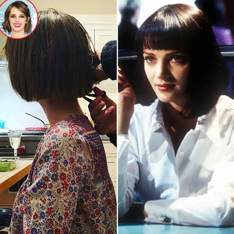 Maya Hawkes New Do Resembles Mom Uma Thurmans Pulp Fiction Hairstyle