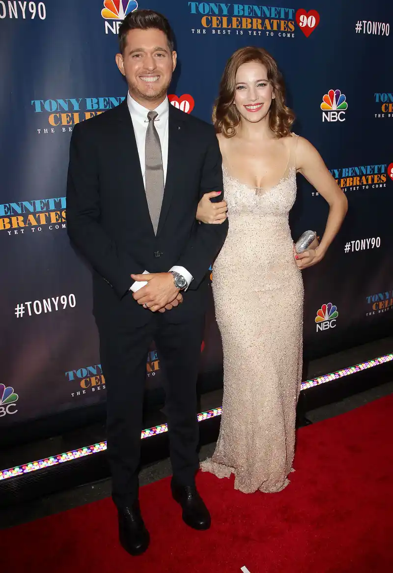 Michael Buble and Luisana Lopilato 6-year-old son Noah stole the show