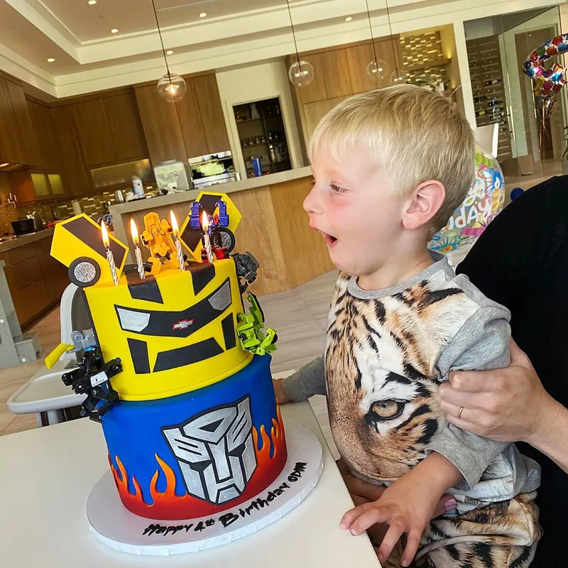 Nick Carter and Lauren Kitt Celebrate Son Odin 4th Birthday in Quarantine