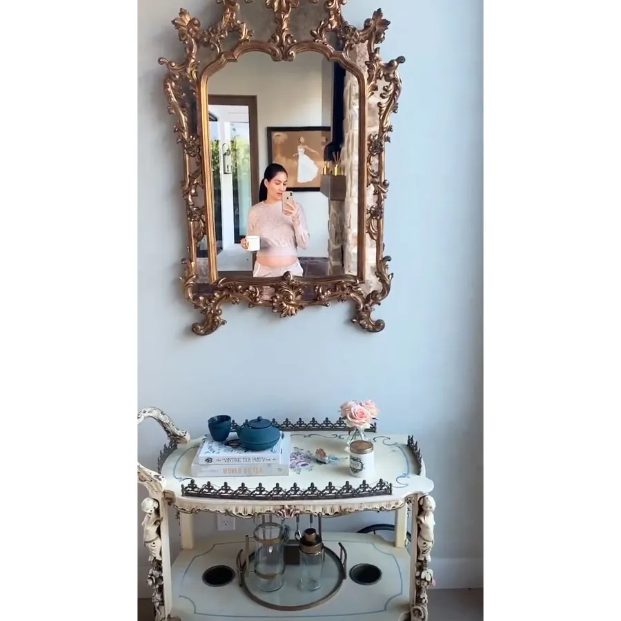 Nikki Bella Baby Bump Outfit Doesnt Fit Anymore