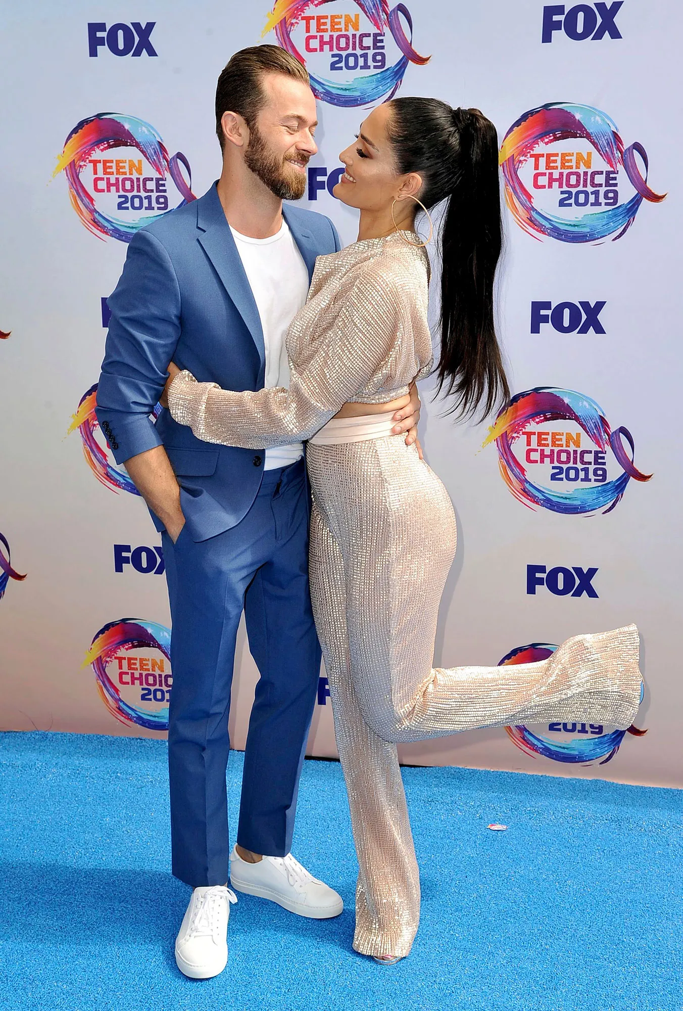 Pregnant Nikki Bella and Artem Chigvintsev Teen Choice Awards Dance