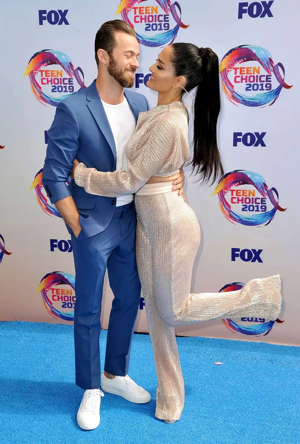 Pregnant Nikki Bella and Artem Chigvintsev Teen Choice Awards Dance