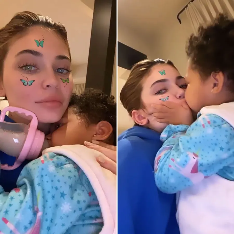 Stormi Webster Bottle Kiss Kylie Jenner Instagram