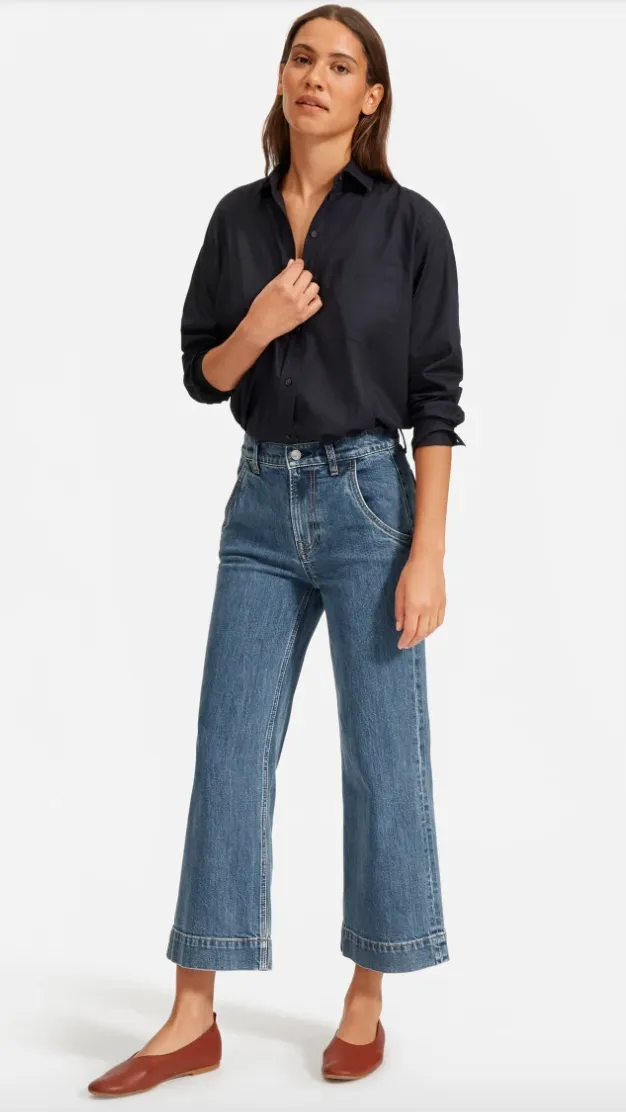 The Wide Leg Jean (Medium Indigo)