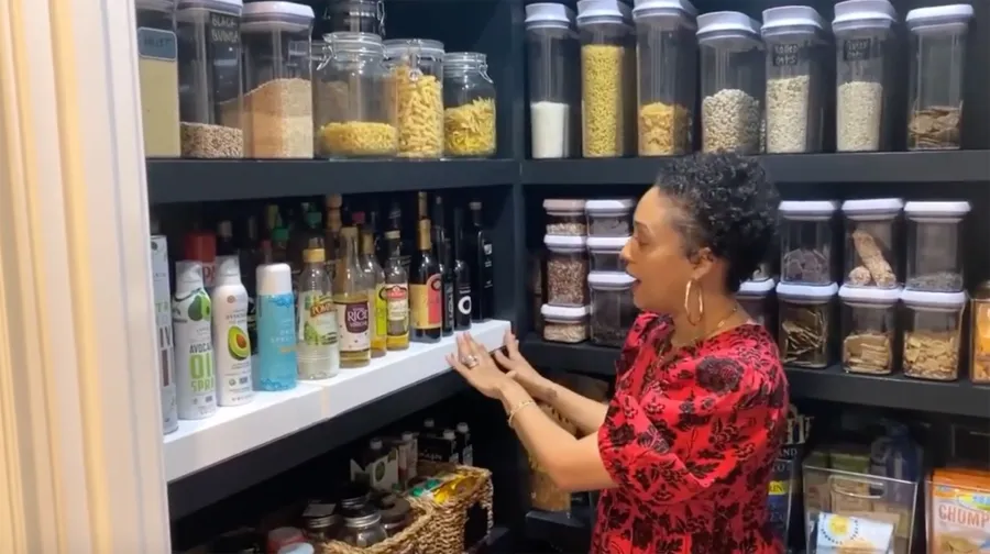 Tia Mowry Shows Off Her Pantry While in Quarantine